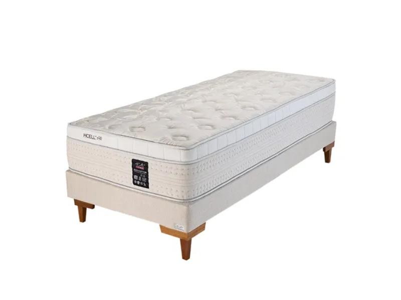 Cama Box Molas Indispring Jacquard de Algodão Eco Cotton - F.A. Colchões