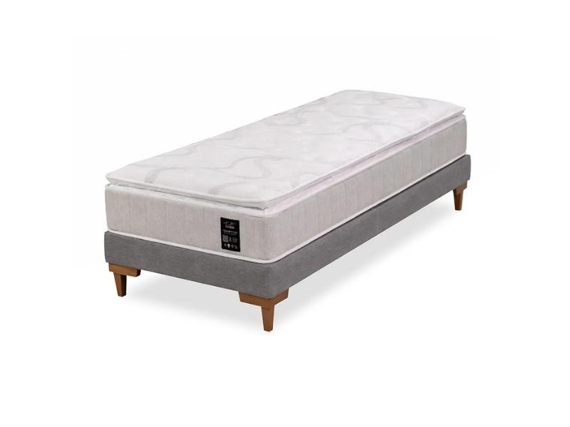 Cama Box Molas Ensacadas Visco Gel e Pillow Top Ultra Plush Hampton - F.A. Colchões